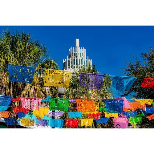 Mexican Market Square-Flags Symbols christmas paper decorations-San Antonio-Texas